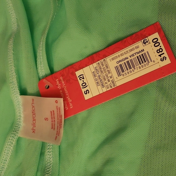 Xhilaration™ Tunneled Mesh Cover Up Skirt - Mint Green Size S - Picture 4 of 5